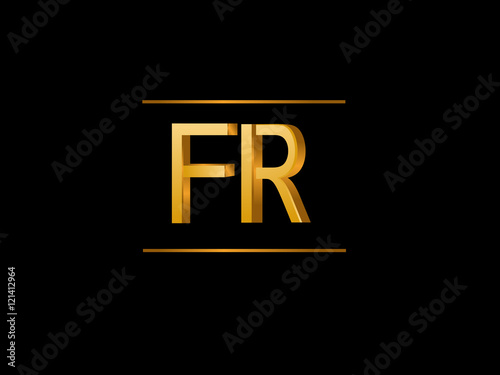 FR Initial Logo for your startup venture