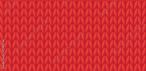 Red knitted background, vector illustration EPS 10