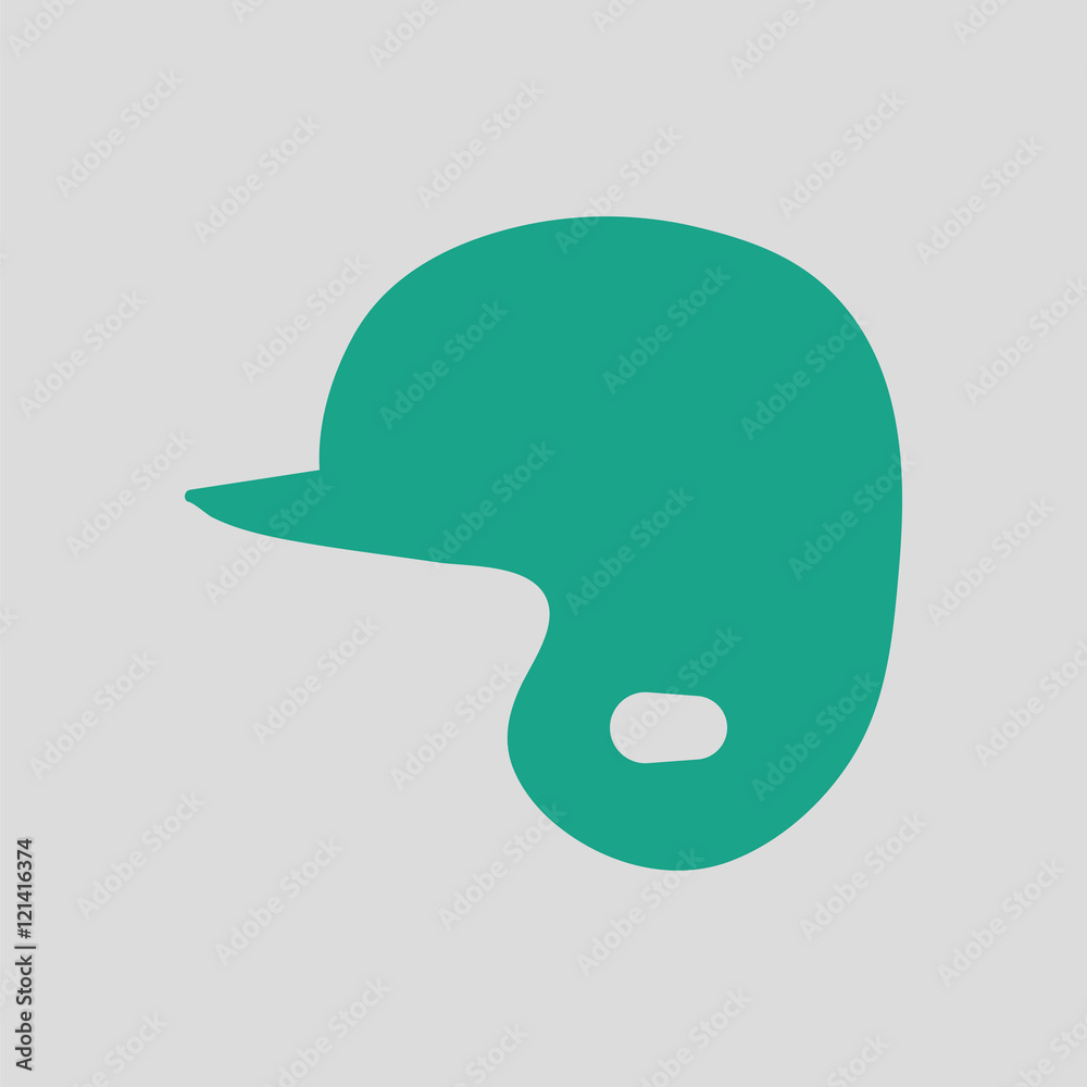 Baseball helmet icon