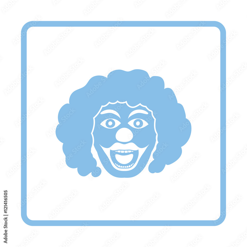Party clown face icon Party clown face icon