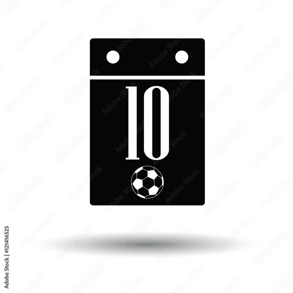 Soccer calendar icon