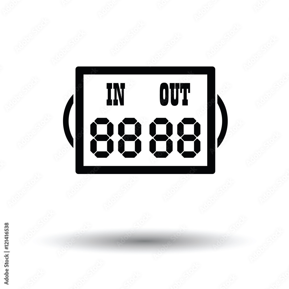 Soccer referee replace scoreboard icon Soccer referee replace scoreboard icon