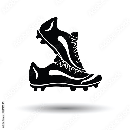 Pair soccer of boots  icon