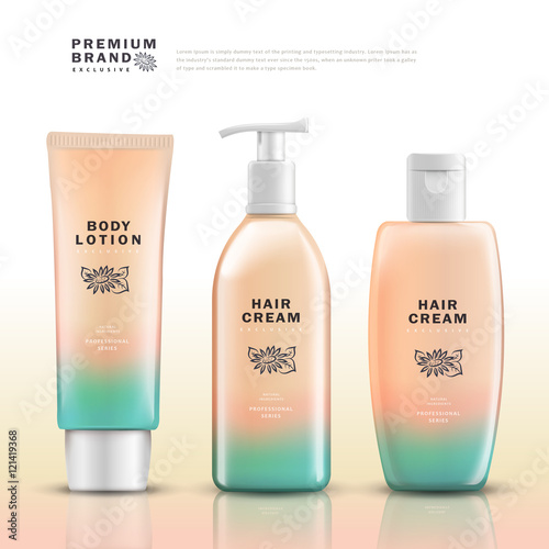 Elegant cosmetic package template