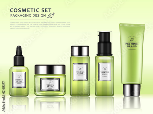 Chic cosmetic package template