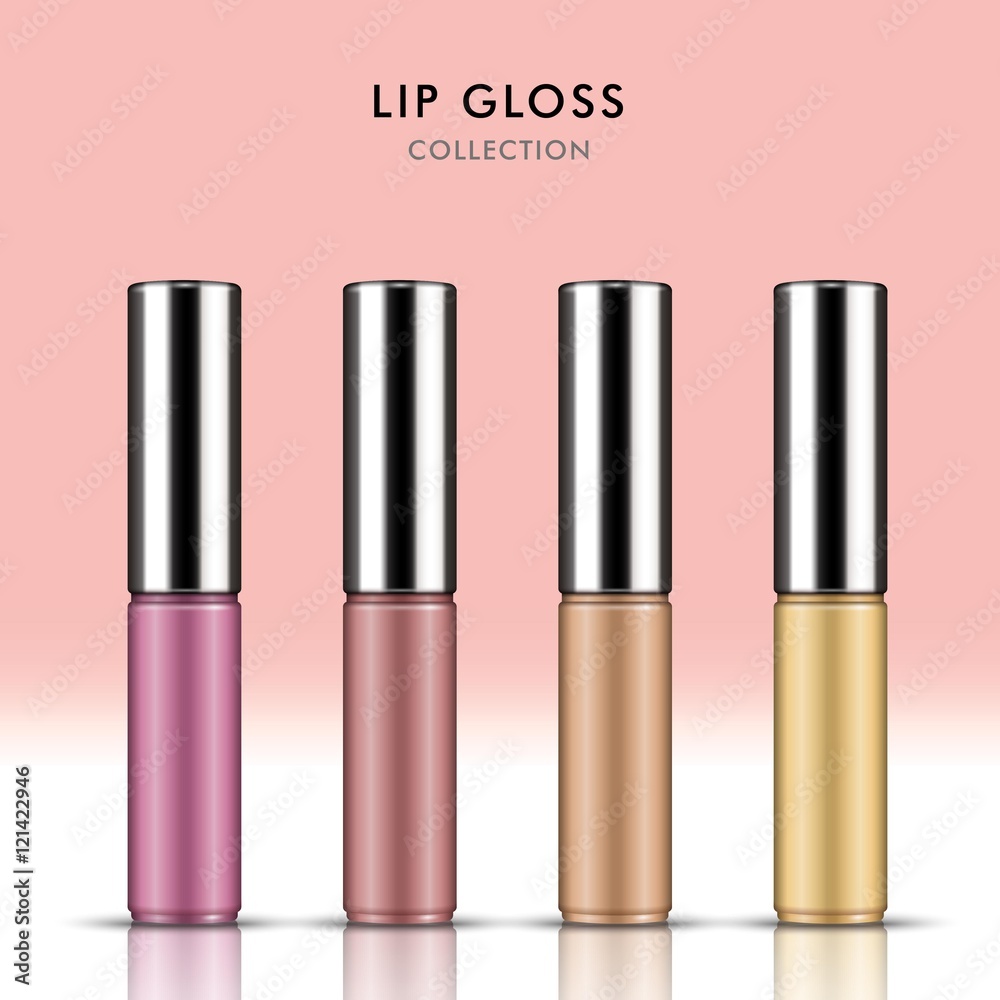Attractive lip gloss package set