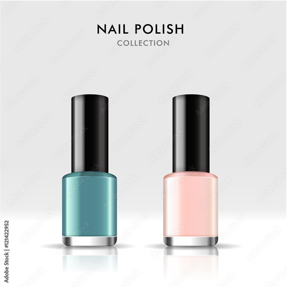 Obraz premium Nail polish package set