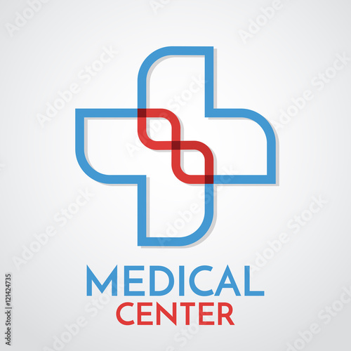 Medical pharmacy logo design template.- vector illustrator