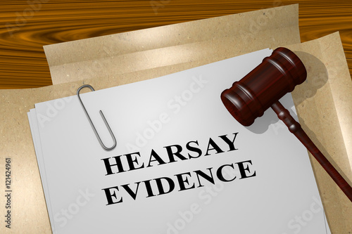 Foto Hearsay Evidence - legal concept