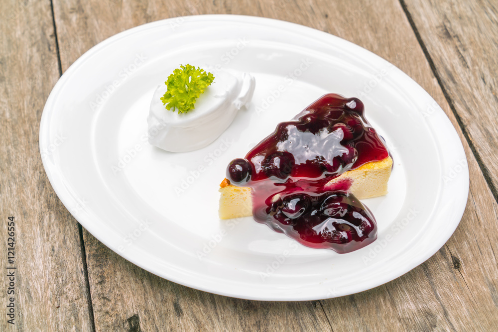 Slice of New York Cheesecake . Slice of New York Cheesecake .