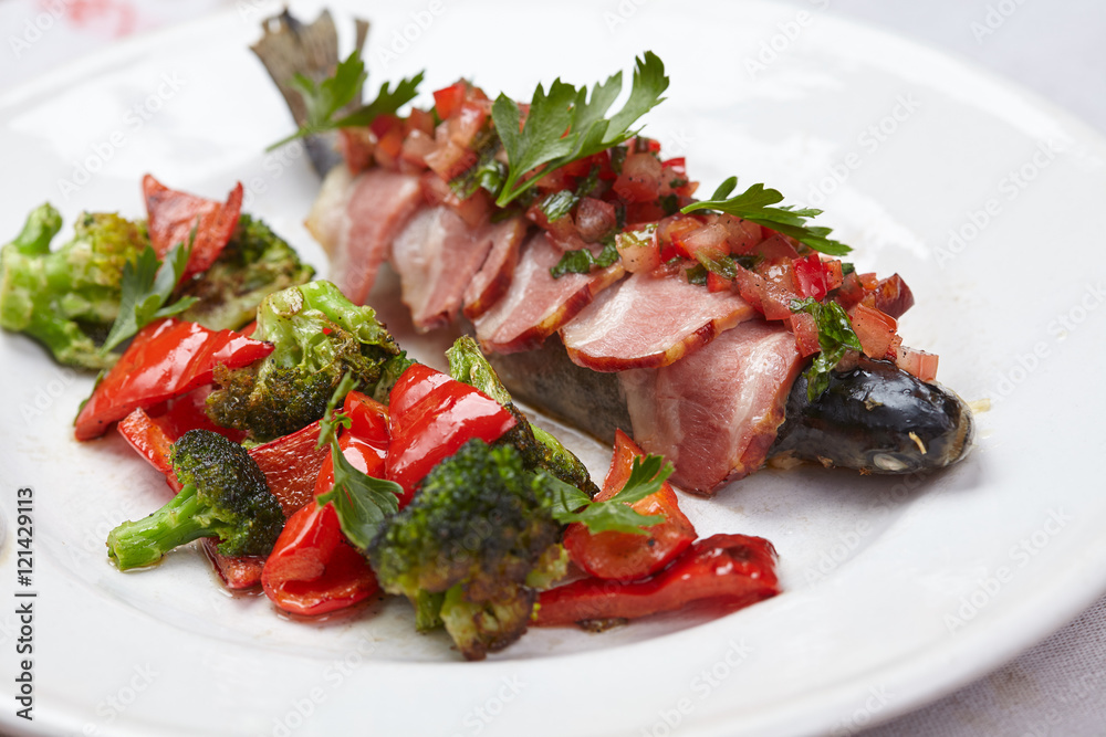 fish in the bacon fish in the bacon