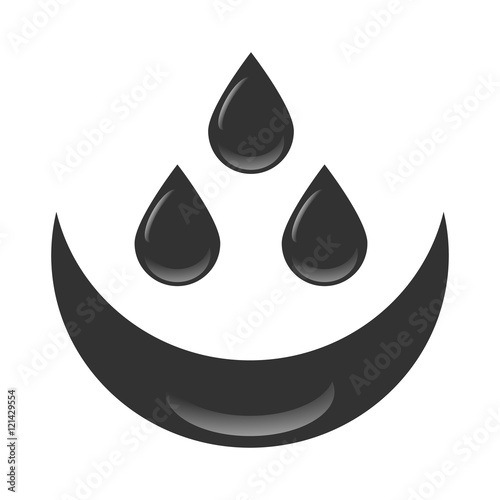 Petroleum oil drops