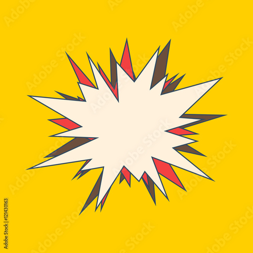 Bang speech bubble comic sign