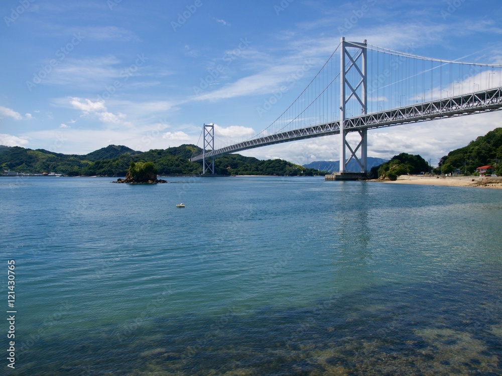 Fototapeta premium Innoshimaohashi,Shimanami-Kaido/Onomichi,Hiroshima
