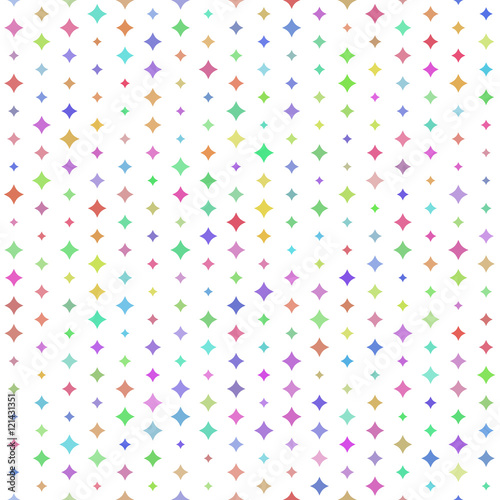 Seamless Pattern - Random Star - Pop