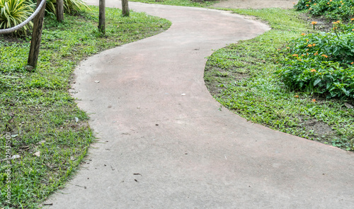 Concrete Pathway in garden