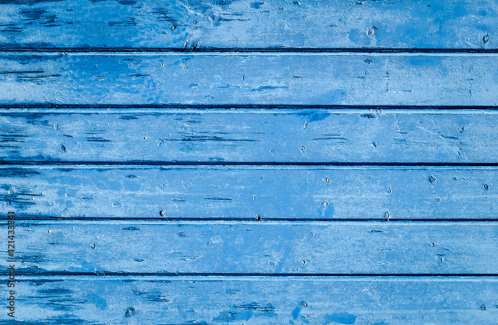 Old wooden blue painted surface Old wooden blue painted surface