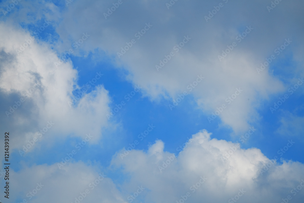 Fototapeta premium Blue sky with clouds