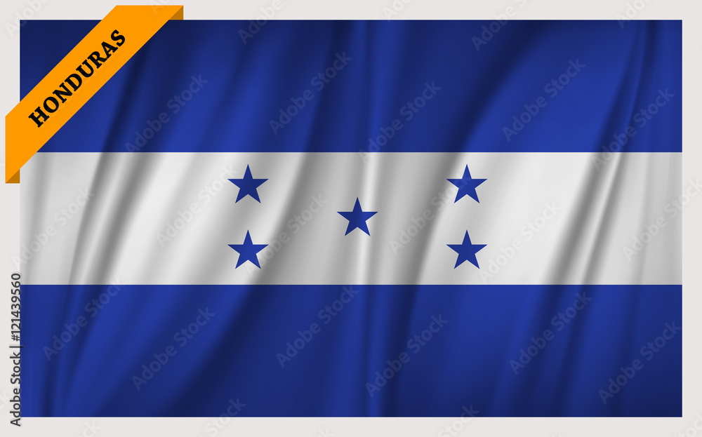 Obraz premium National flag of Honduras - waving edition