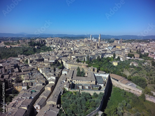 vista aerea siena da est