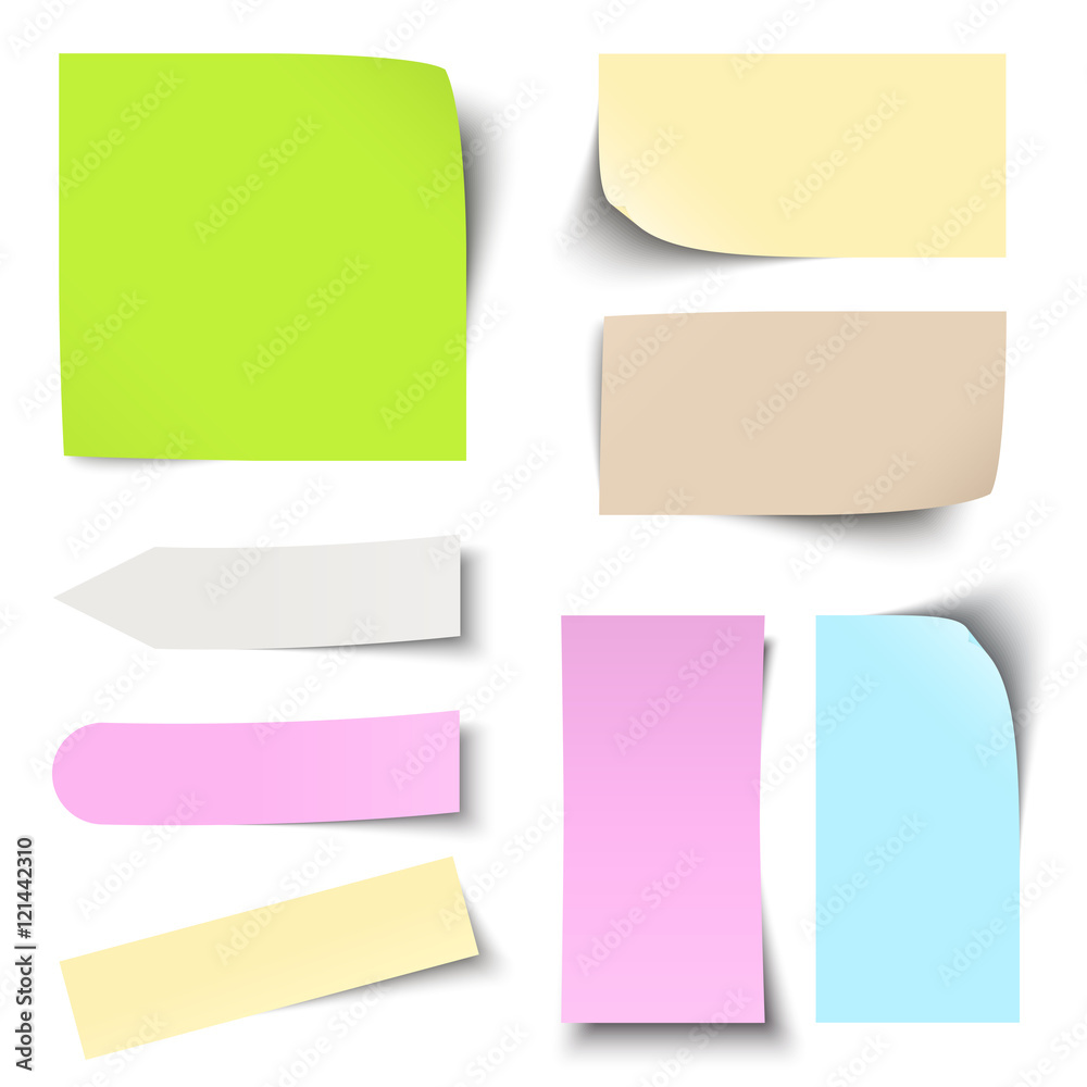colored sticky notes collection colored sticky notes collection