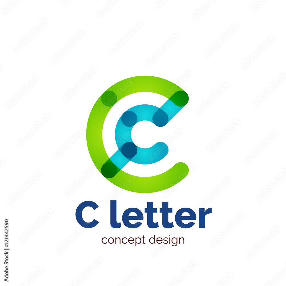 Vector modern minimalistic letter concept logo Vector modern minimalistic letter concept logo