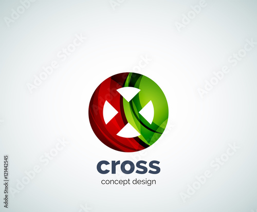 Free Download Vector cross logo template - GFXLoad