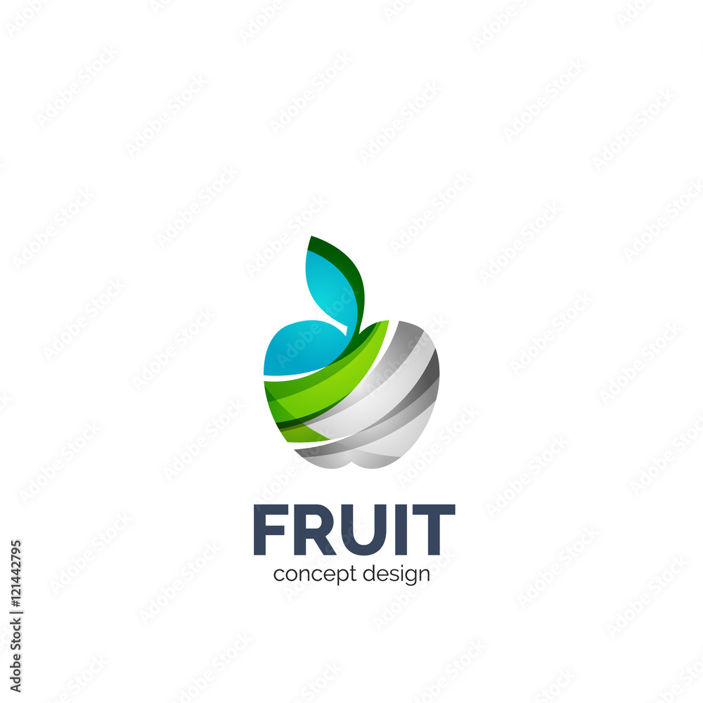 Vector apple fruit icon Vector apple fruit icon