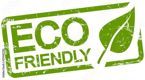 green stamp with text ECO friendly