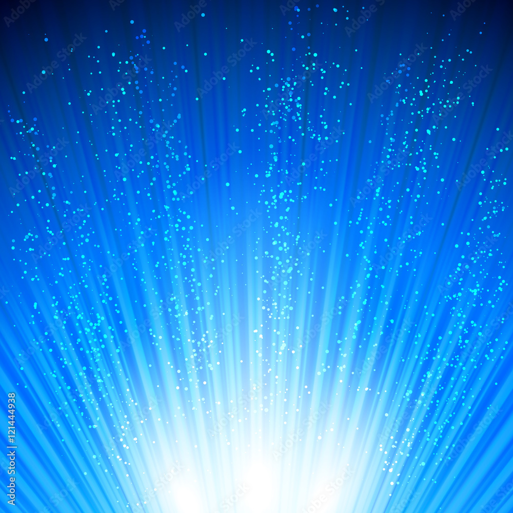 Background with glowing rays and shiny glitter Stock Vector | Adobe Stock