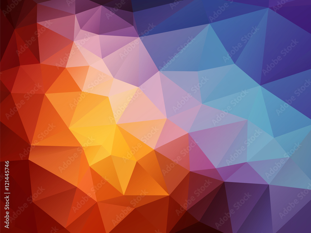 Obraz premium dark orange blue pattern