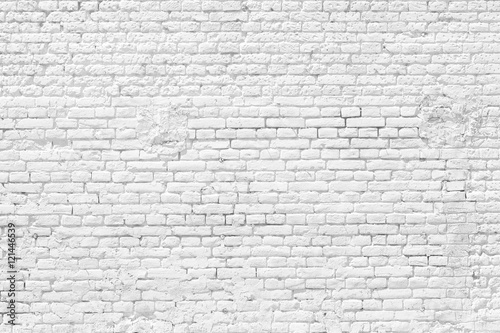 Vintage white brick wall