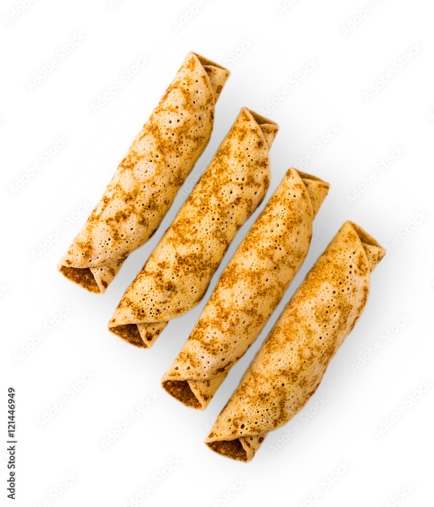 delicious pancakes rolled in a roll delicious pancakes rolled in a roll