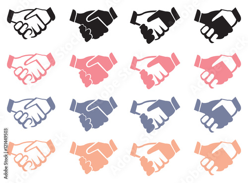 Handshake Vector Icon Set