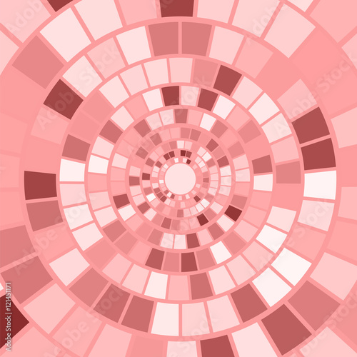 Pink Mosaic Background. Hypnotic Pink Mosaic Pattern