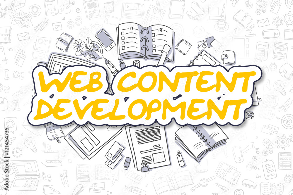 Web Content Development - Business Concept.