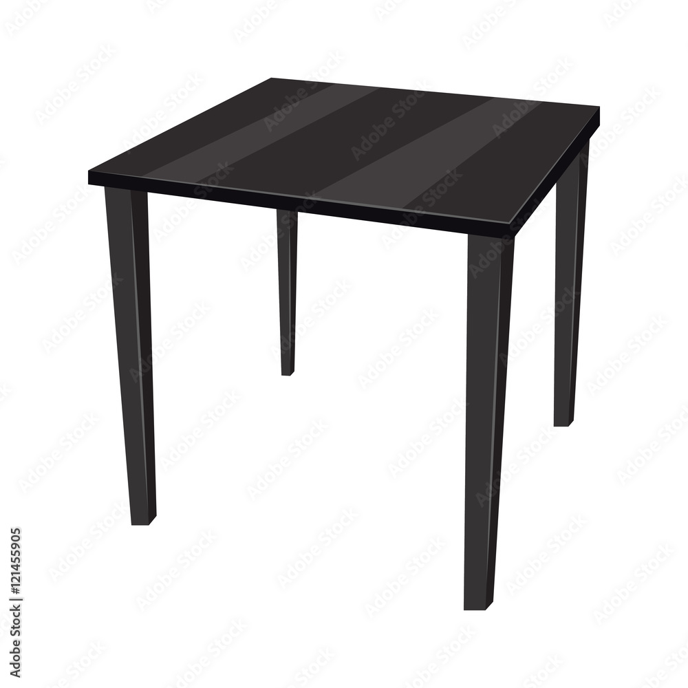 Wooden table isolated illustration Wooden table isolated illustration