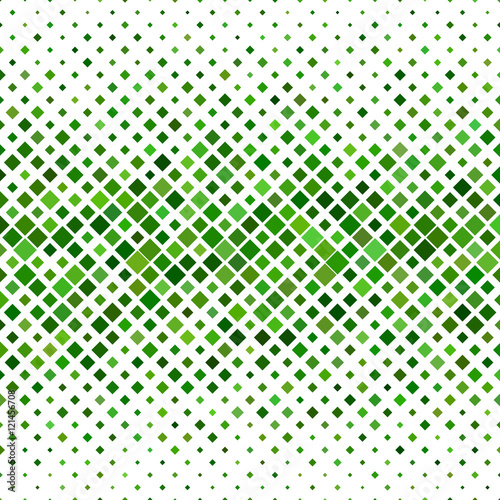 Green abstract square pattern background