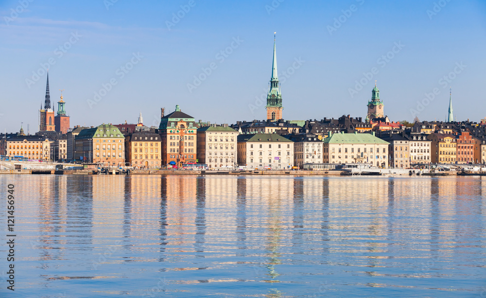 Cityscape of Stockholm. Gamla Stan island