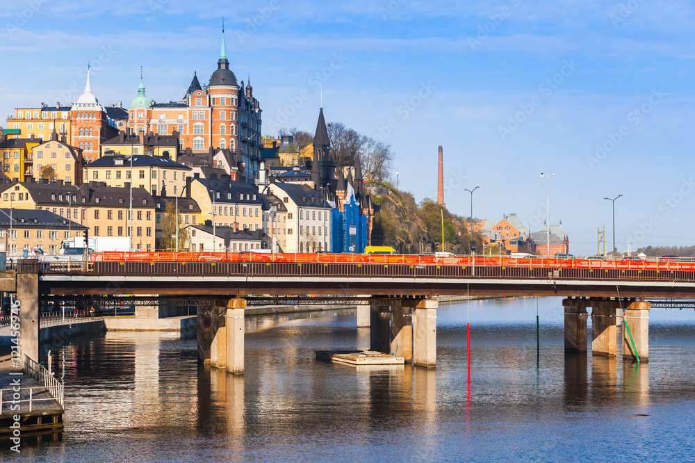 Fototapeta premium Cityscape of Sodermalm, Stockholm