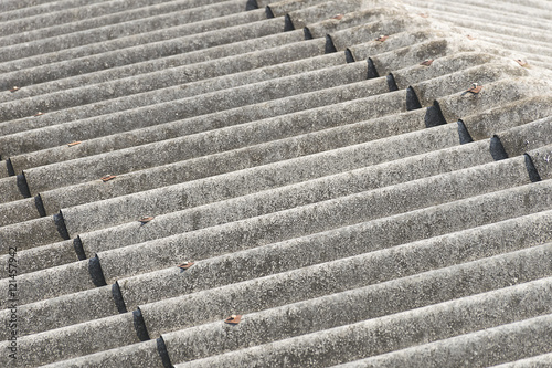 Close up asbestos roof texture background.