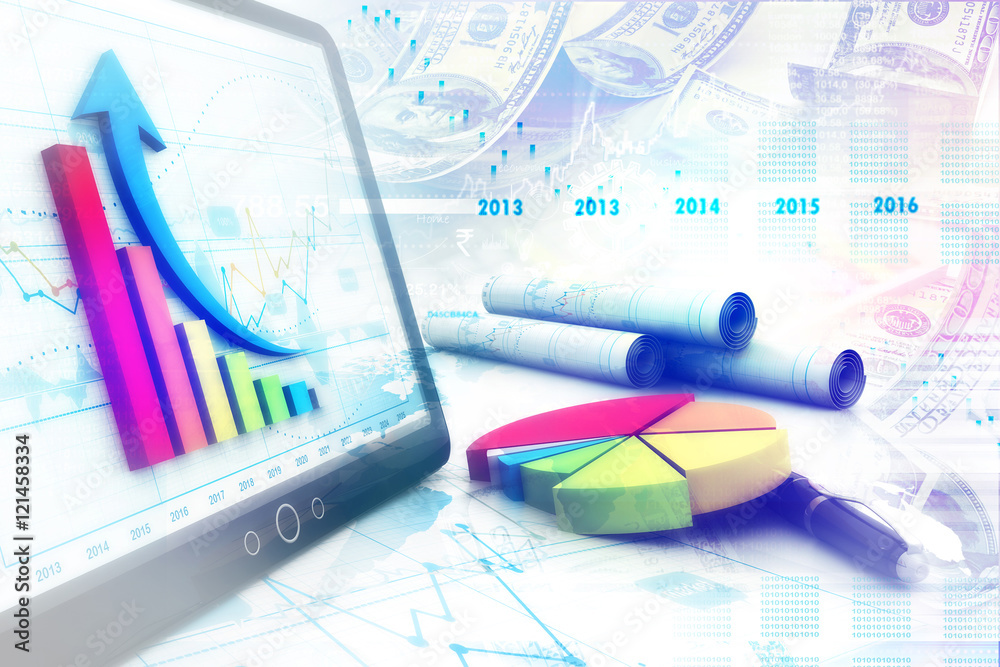 Economical stock market graph