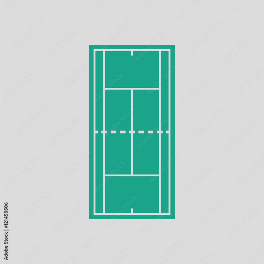 Tennis field mark icon