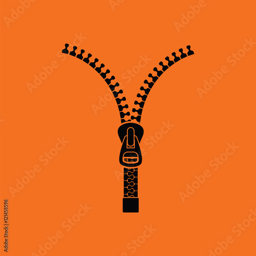 Sewing zip line icon