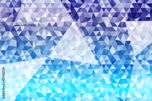 triangle background. blue polygonal gradient. vector illustration.