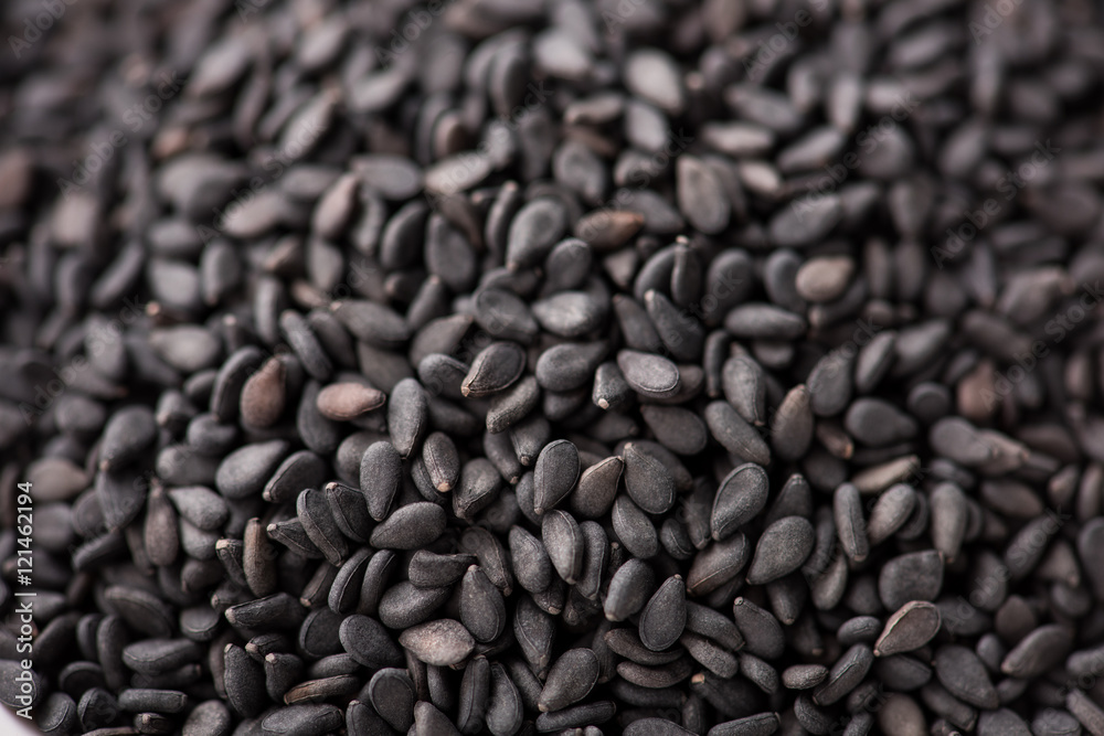 black Sesame close up shot black Sesame close up shot