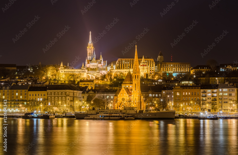 Night view of the Budapest, Hungary.