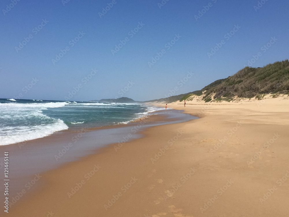 Empty beach at Ponta Do Ouro Mozambique