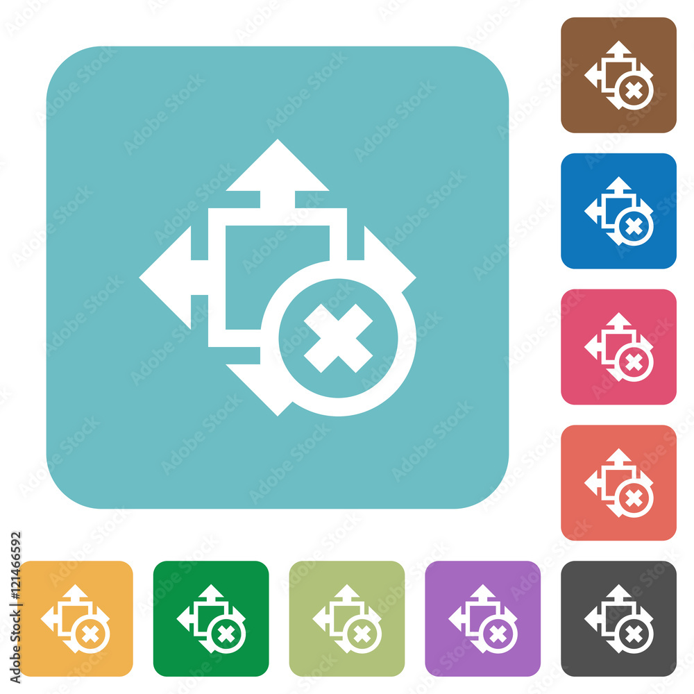 Flat cancel size icons Flat cancel size icons