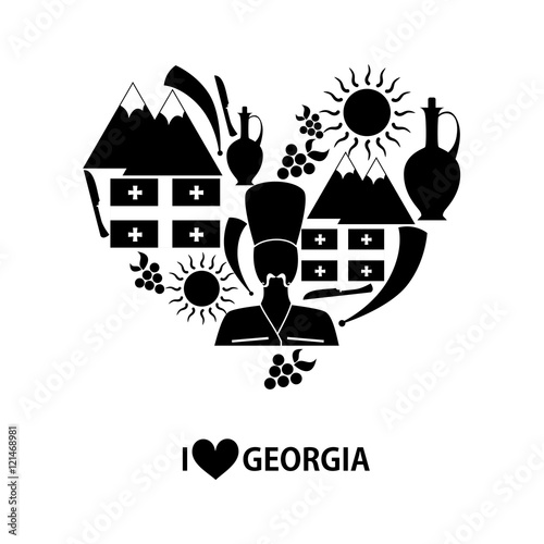 Georgia flat design